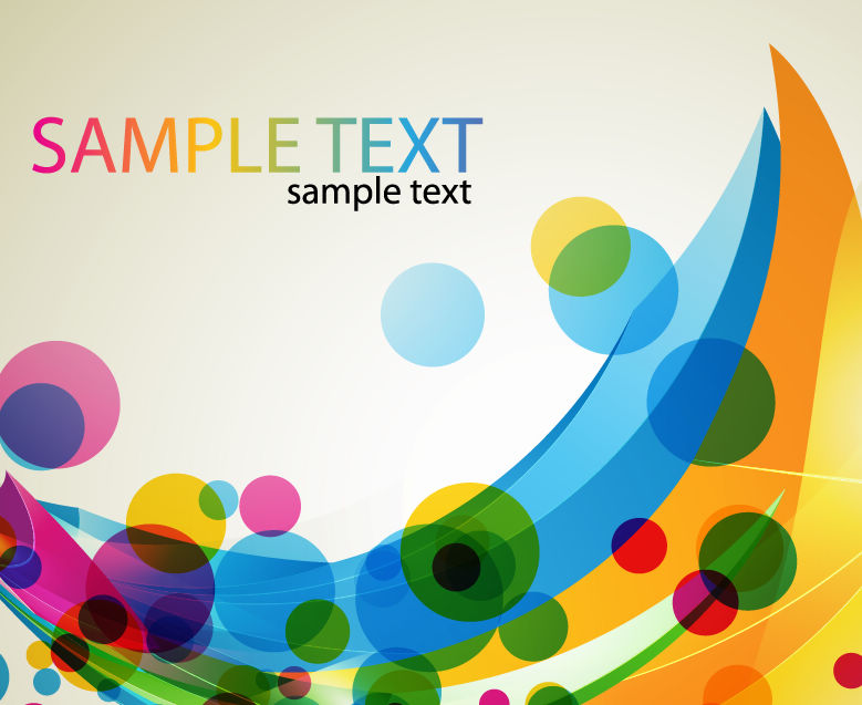 free vector Abstract Colored Design Vector Art
